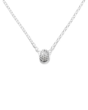 Daniel Wellington Collar Con Charm De Orbe - Blanco