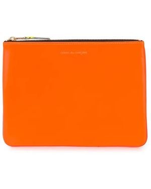 Comme des Garçons Super Fluo Leather Line Wallet Accessories - Orange