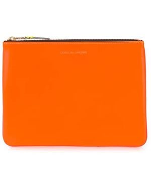 Comme des Garçons Super Fluo Leather Line Wallet Accessories - Orange