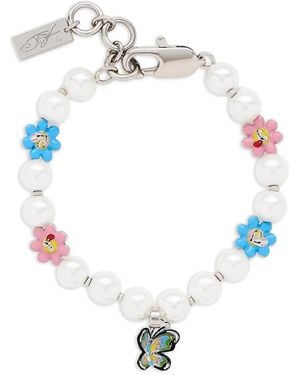 Marc Jacobs X Hattie Stewart Garden Pearl Station Armband - Weiß