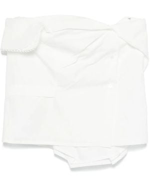 Miu Miu Poplin Top - White