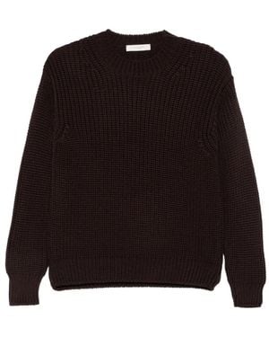 Zanone Grob Gestrickter Pullover - Schwarz