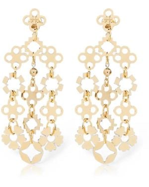 Tory Burch Forget Me Not Chandelier Earrings - White