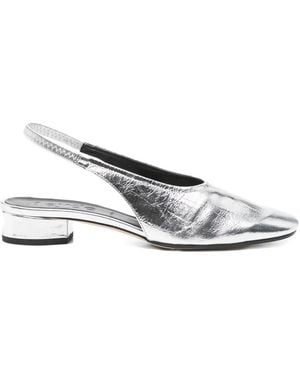 Aeyde Dua Slingback Pumps - White