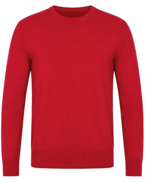 Billionaire Wool Crew-Neck Jumper - Red