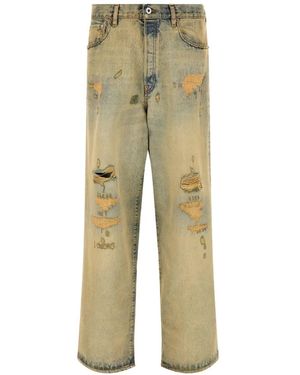 KENZO Kuroki Distressed Jeans - Natural