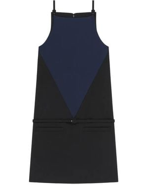 Courreges Midikleid Mit Schnallendetail - Blau