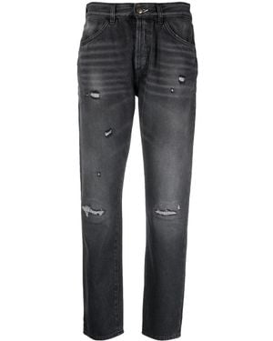 Washington DEE-CEE U.S.A. Ripped Slim-Cut Jeans - Grey