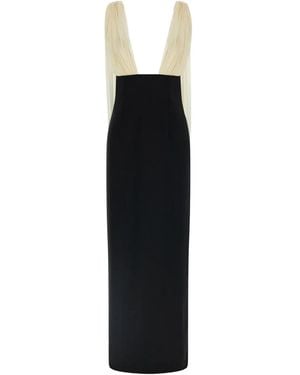 ARMARIUM V-Neck Maxi Dress - Black