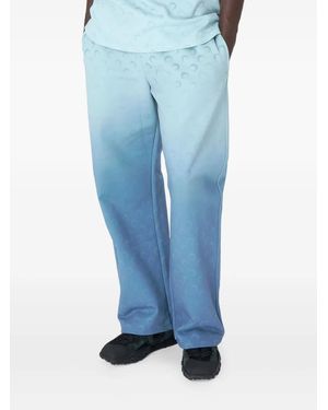 Marine Serre Moon Faded Track Pants - Blue
