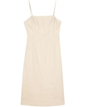 Theory Sleeveless A-Line Midi Dress - Natural