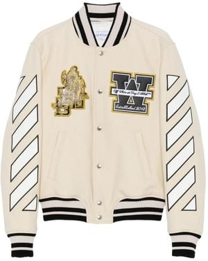 Off-White c/o Virgil Abloh スタジアムジャンパー - ナチュラル