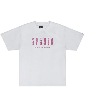 Sp5der 212555 Day T-Shirt Mit Print - Weiß