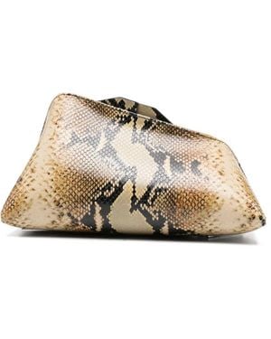 The Attico 8.30Pm Clutch Bag - Natural