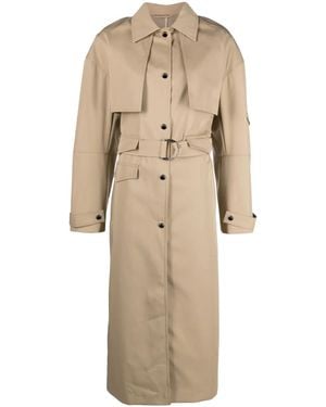 Nanushka Elinor Single-Breasted Trench Coat - Natural