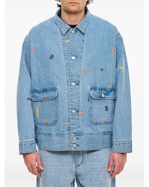 Levi's Jeansjacke Mit Patches - Blau