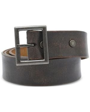 HTC Calico Leather Belt - Grey