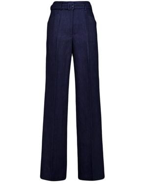 Gabriela Hearst Belted Norman Trousers - Blue
