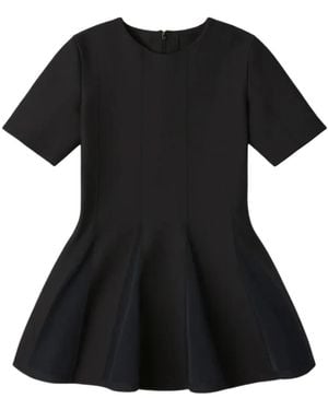 CFCL Conic Flared Short-Sleeve Blouse - Black