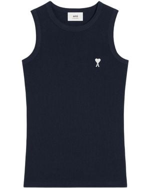 Ami Paris Ami De Coeur Trägershirt - Blau