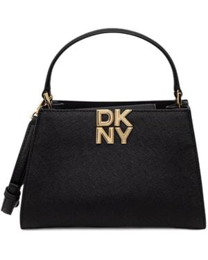 DKNY Foster Logo-Plaque Cross Tote Bag - Black
