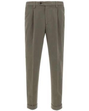 Devore Pantalones De Pinzas - Gris