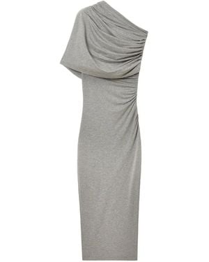 Stella McCartney Draped One-Shoulder Dress - Grey
