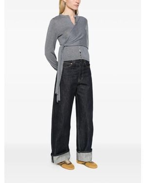 Damson Madder Venna Wrap Cardigan - Blue
