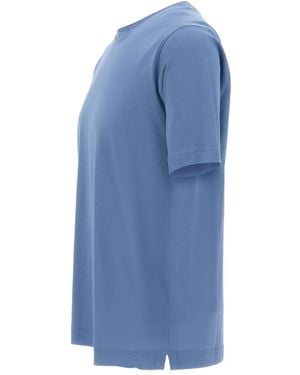 Diktat Crew-Neck T-Shirt - Blue