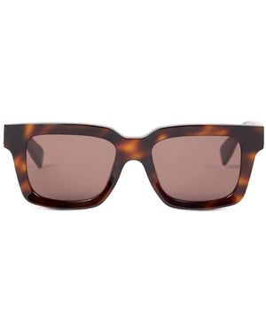 Viktor & Rolf スクエアフレーム サングラス - ブラウン