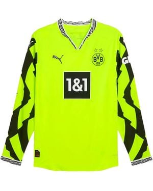 PUMA Borussia Dortmund Long Sleeve T-Shirt - Yellow