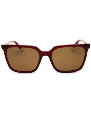 Polaroid Rectangle-Frame Sunglasses - Brown