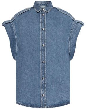 IRO Gilet À Épaulettes - Blue