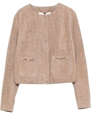 Elisabetta Franchi Jacket - Natural