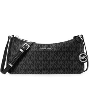 MICHAEL Michael Kors Small Zadie Monogram Cross-Body Bag - Black