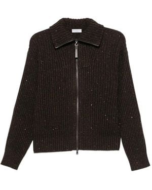Brunello Cucinelli Cárdigan Con Lentejuelas - Negro