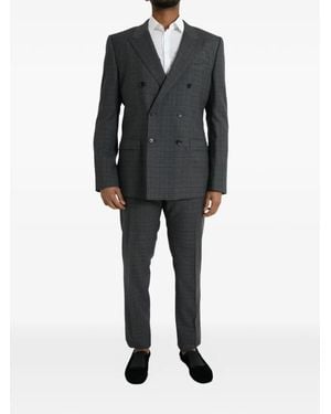 Dolce & Gabbana Martini Double-Breasted Suit - Black