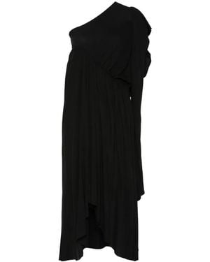 ALAINPAUL One-Shoulder Asymmetric Dress - Black