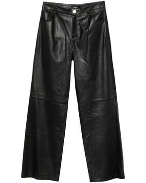 Arma Hose Aus Leder - Schwarz