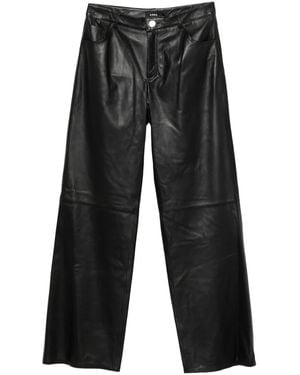Arma Leather Pants - Black
