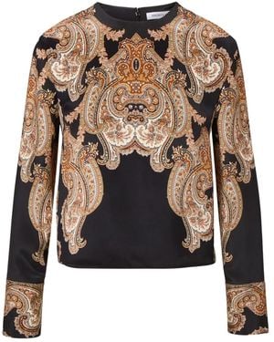 Veronica Beard Blouse Karisse À Motif Cachemire - Noir