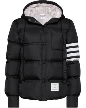Thom Browne Ripstop 4-Bar Jacket - Black