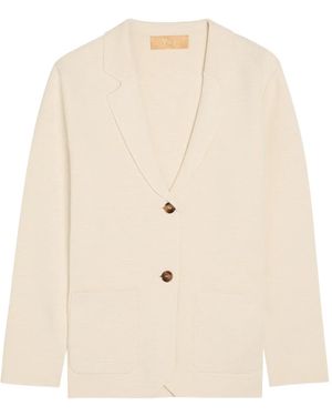 Now You Live Blazer Langton De Punto Gofrado - Neutro