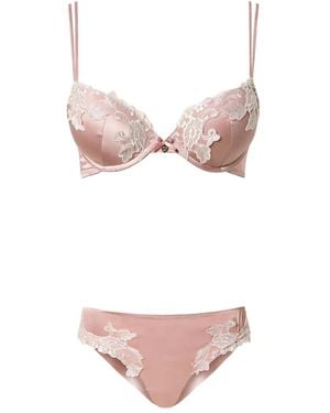 Twinset Lingerie-Set Mit Schnürung - Pink