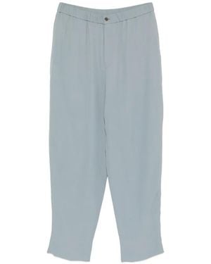 Giorgio Armani Elasticated-Waistband Trousers - Blue