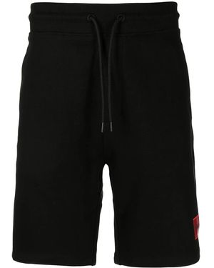 HUGO Logo Patch Shorts - Black