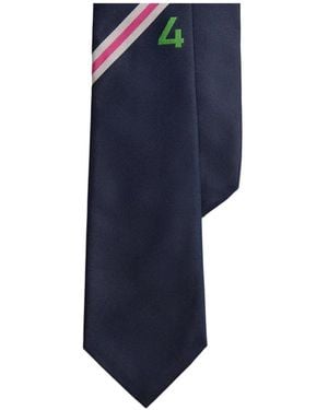 Polo Ralph Lauren Repp Crest Logo Tie - Blue