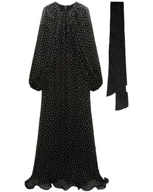 Dorothee Schumacher Robe Longue Dancing Dots À Manches Longues - Noir
