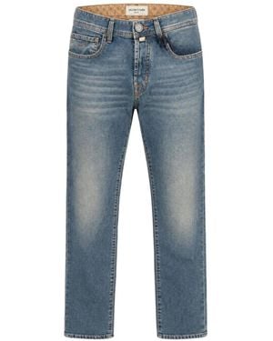 Jacob Cohen Bard Faded-Wash Straight-Leg Jeans - Blue