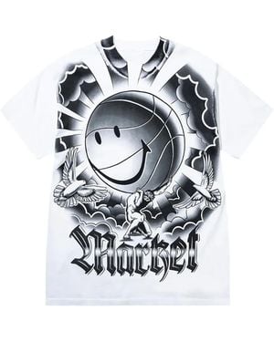 Market Graphic-Print T-Shirt - White